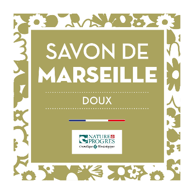 Savon de Marseille traditionnel NATURE ET PROGRES SAVONS ARTHUR - BIB10L